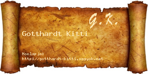 Gotthardt Kitti névjegykártya